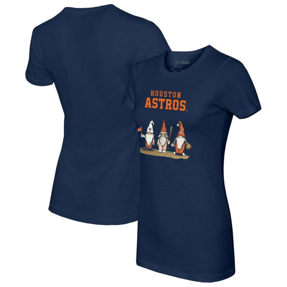 Houston Astros Tiny Turnip Women's Gnomes T-Shirt - Navy - MLB Online