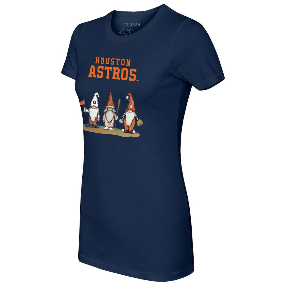 Houston Astros Tiny Turnip Women's Gnomes T-Shirt - Navy - MLB Online