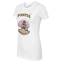 Pittsburgh Pirates Tiny Turnip Women's Mermaid T-Shirt - White - MLB Discount