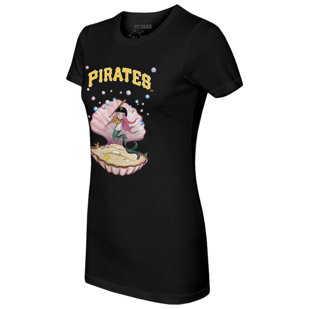 Pittsburgh Pirates Tiny Turnip Women's Mermaid T-Shirt - Black - MLB Online