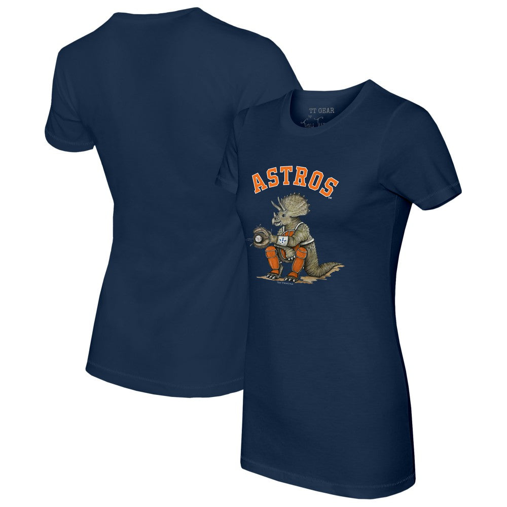 Houston Astros Tiny Turnip Women's Triceratops T-Shirt - Navy - MLB on Sale