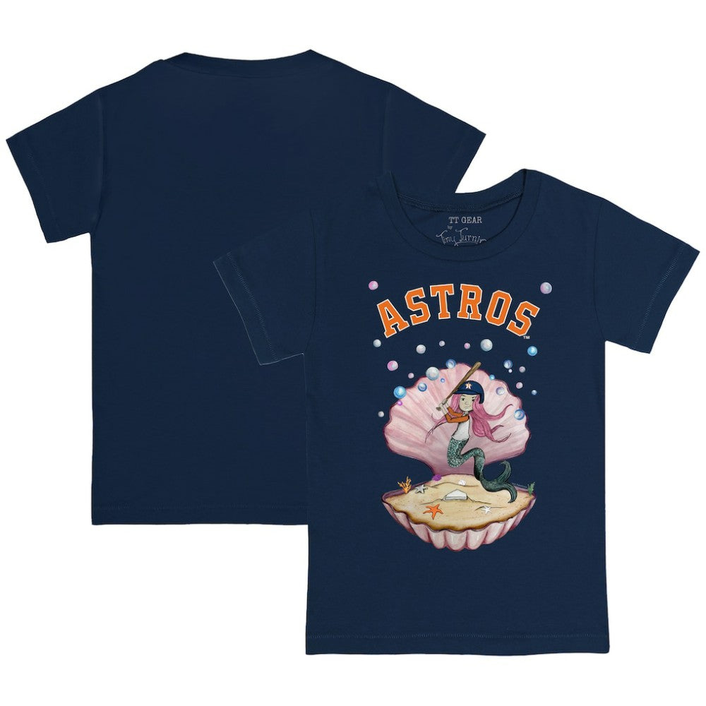 Houston Astros Tiny Turnip Youth Mermaid T-Shirt - Navy - MLB Sale