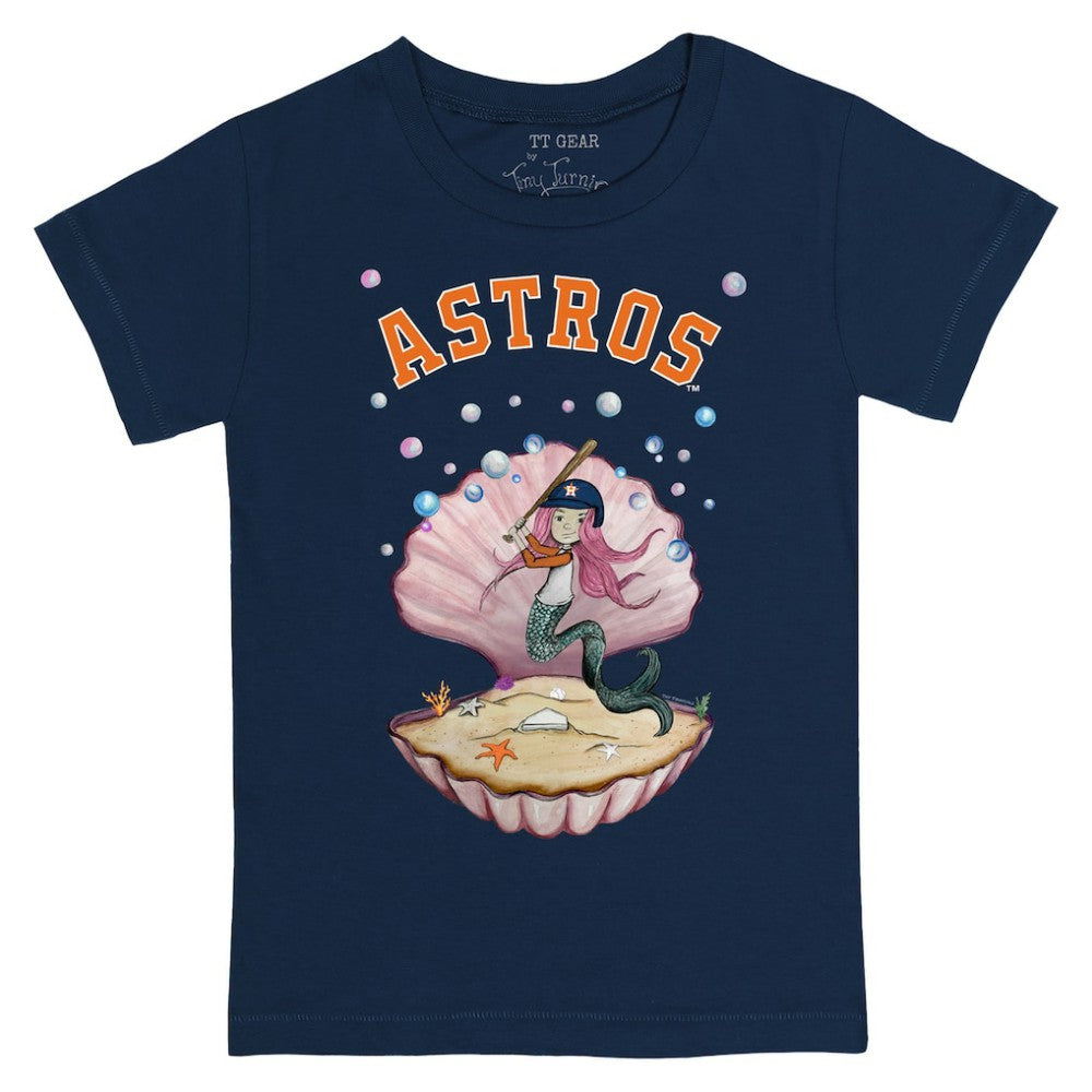 Houston Astros Tiny Turnip Youth Mermaid T-Shirt - Navy - MLB Sale