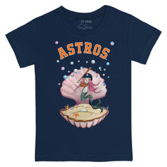 Houston Astros Tiny Turnip Youth Mermaid T-Shirt - Navy - MLB Sale