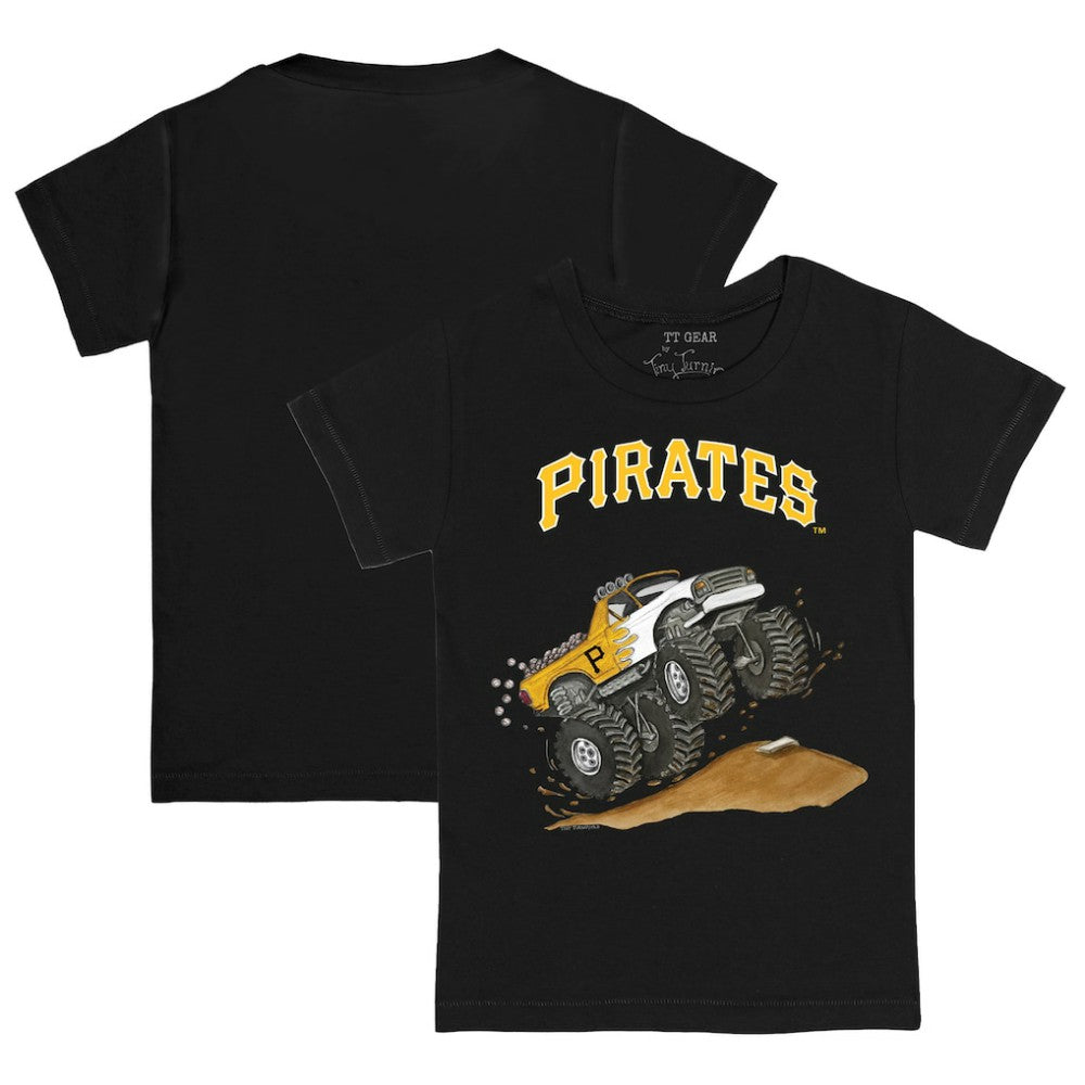 Pittsburgh Pirates Tiny Turnip Youth Monster Truck T-Shirt - Black - MLB Discount