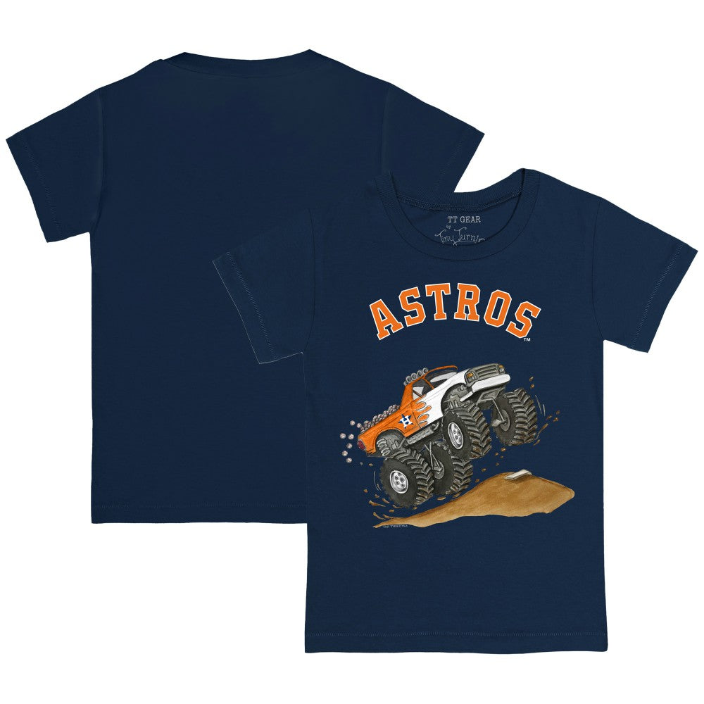 Houston Astros Tiny Turnip Youth Monster Truck T-Shirt - Navy - MLB Lifestyle