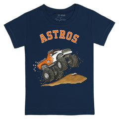 Houston Astros Tiny Turnip Youth Monster Truck T-Shirt - Navy - MLB Lifestyle