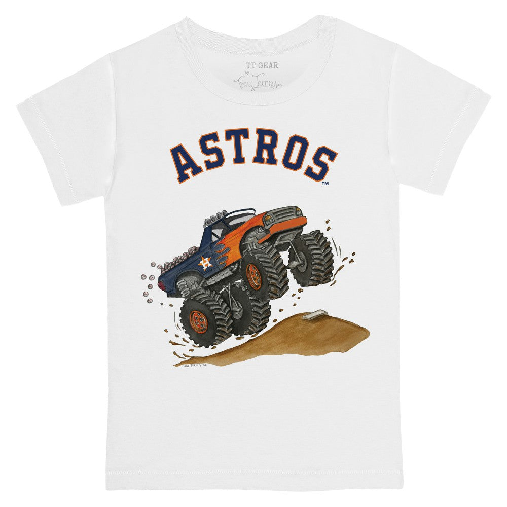 Houston Astros Tiny Turnip Youth Monster Truck T-Shirt - White - MLB Online