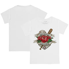 Houston Astros Tiny Turnip Youth American Traditional Rose T-Shirt - White - MLB on Sale