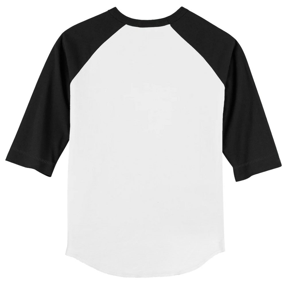 Pittsburgh Pirates Tiny Turnip Youth Triceratops 3/4-Sleeve Raglan T-Shirt - White/Black - MLB Sale