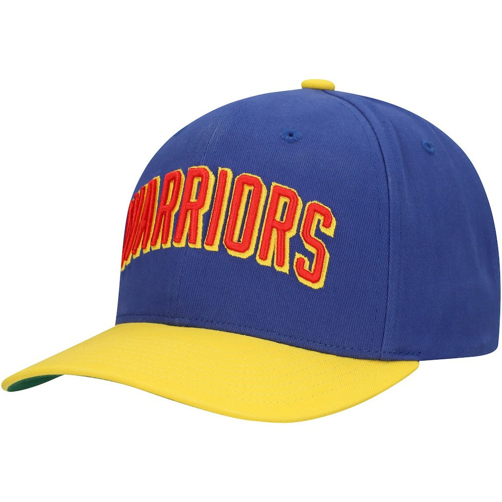 Golden State Warriors Team Up Classic Edition Adjustable Hat Royal/Gold | Mitchell & Ness US