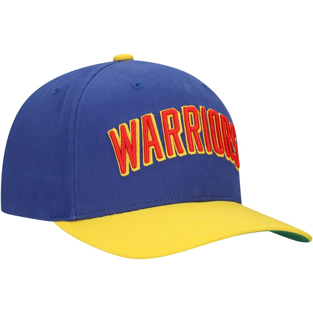 Golden State Warriors Team Up Classic Edition Adjustable Hat Royal/Gold | Mitchell & Ness US