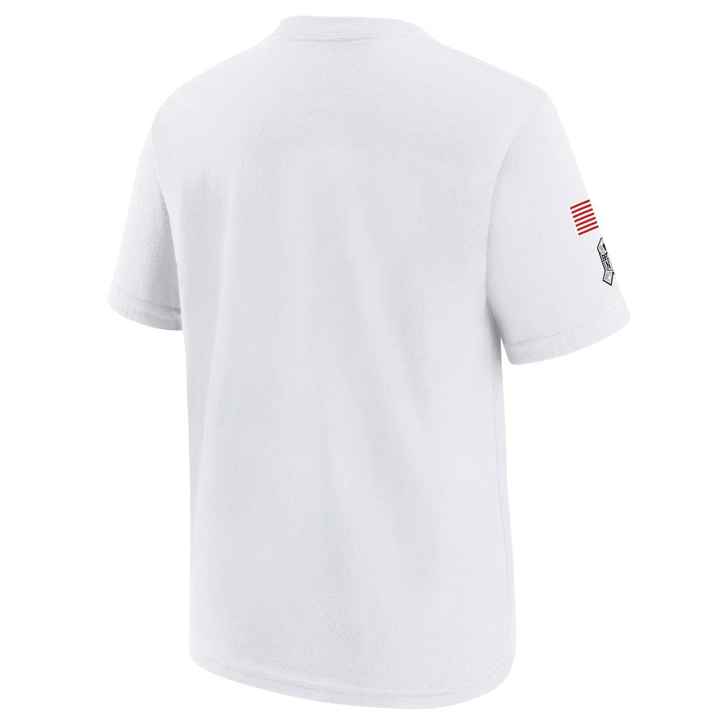 Nike New York Jets Youth 2024 Salute To Service T-Shirt White