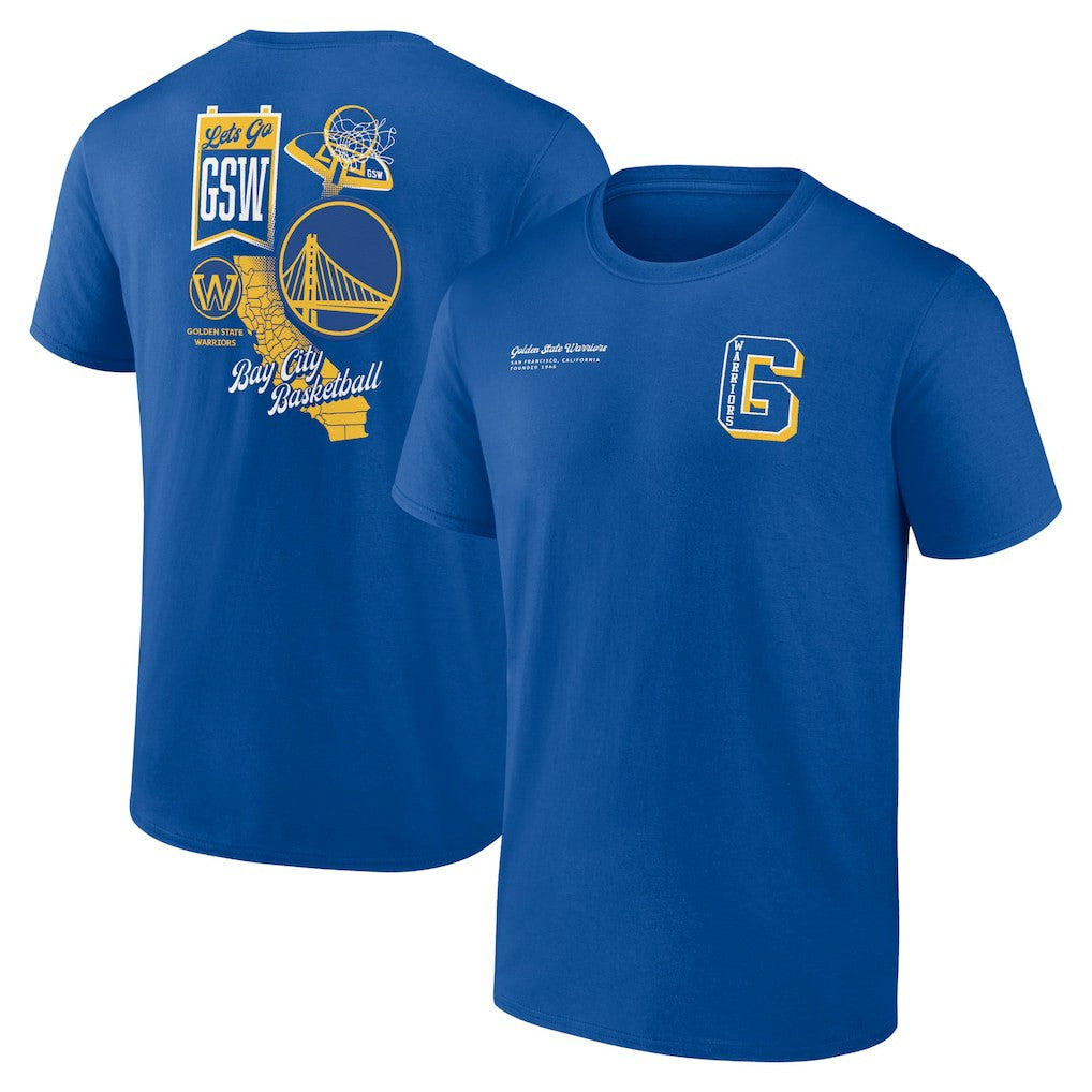 Golden State Warriors Split Zone T-Shirt Royal