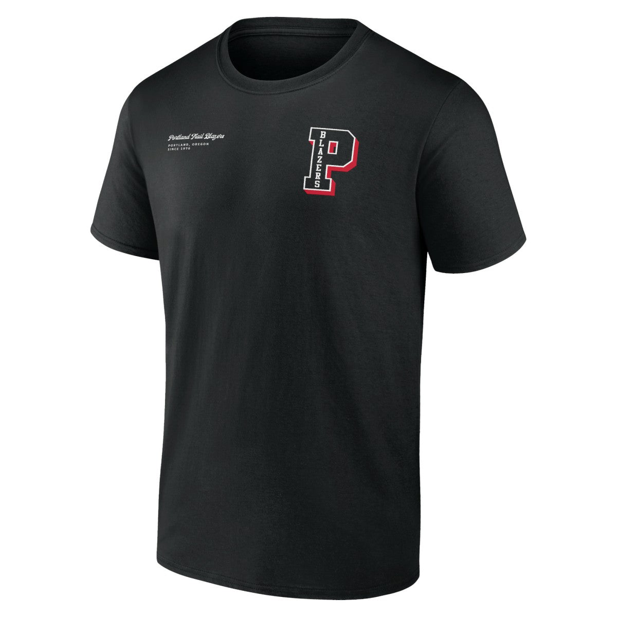 Portland Trail Blazers Split Zone T-Shirt Black