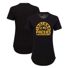 Indiana Pacers Sportiqe Women's Phoebe Super Soft Tri-Blend T-Shirt Black