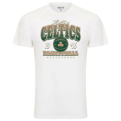 Boston Celtics Sportiqe Unisex Bingham Super Soft T-Shirt White