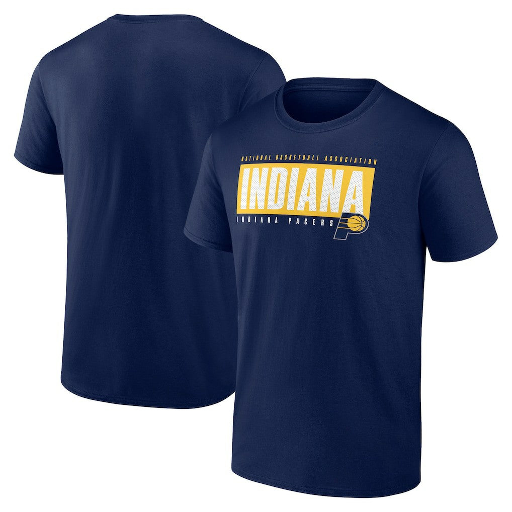Indiana Pacers Blocked Out T-Shirt Navy