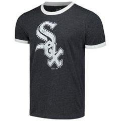 Chicago White Sox Majestic Threads Ringer Tri-Blend T-Shirt - Black - MLB on Sale