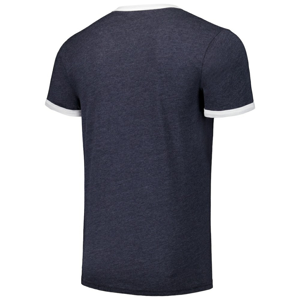 Tampa Bay Rays Majestic Threads Ringer Tri-Blend T-Shirt - Navy - MLB Sale