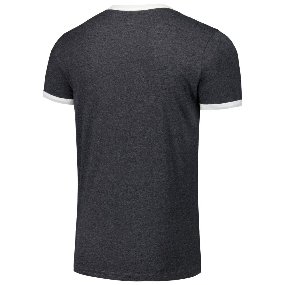 Florida Marlins Majestic Threads Ringer Tri-Blend T-Shirt - Black - MLB Online