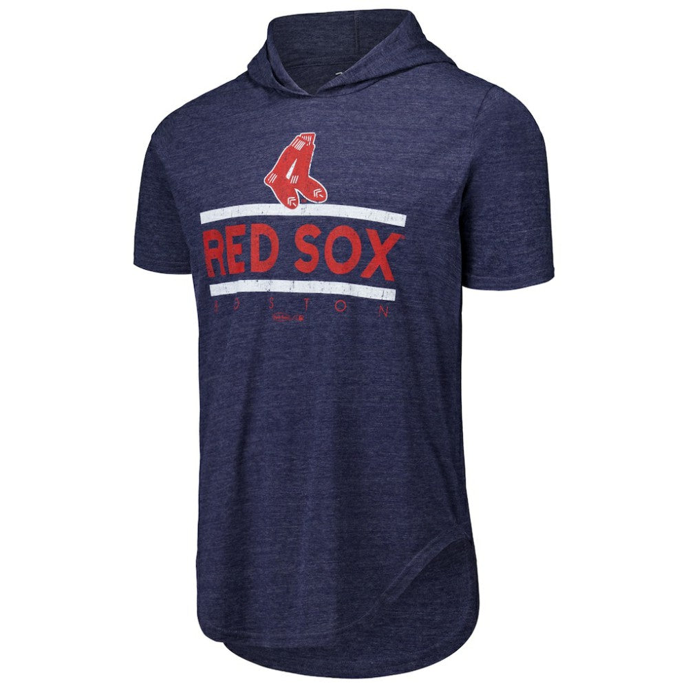 Boston Red Sox Majestic Threads Tri-Blend Hoodie T-Shirt - Navy - MLB on Sale