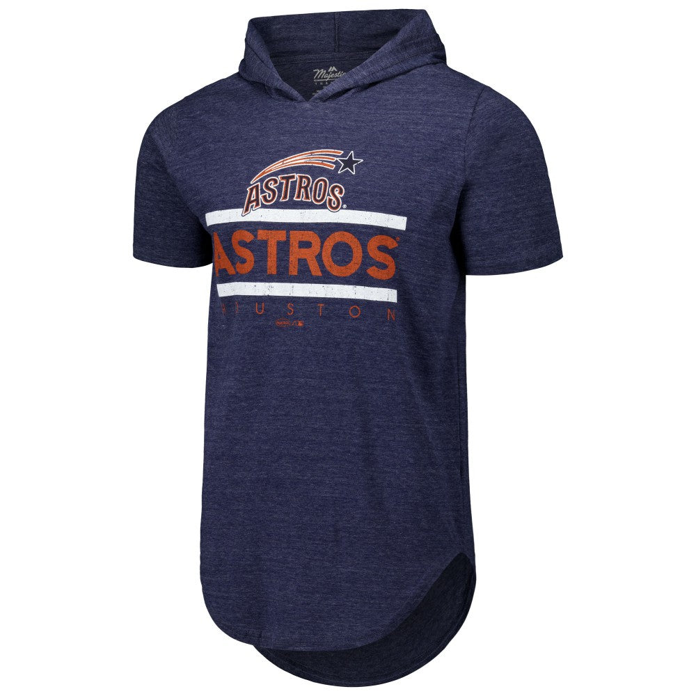 Houston Astros Majestic Threads Tri-Blend Hoodie T-Shirt - Navy - MLB Online