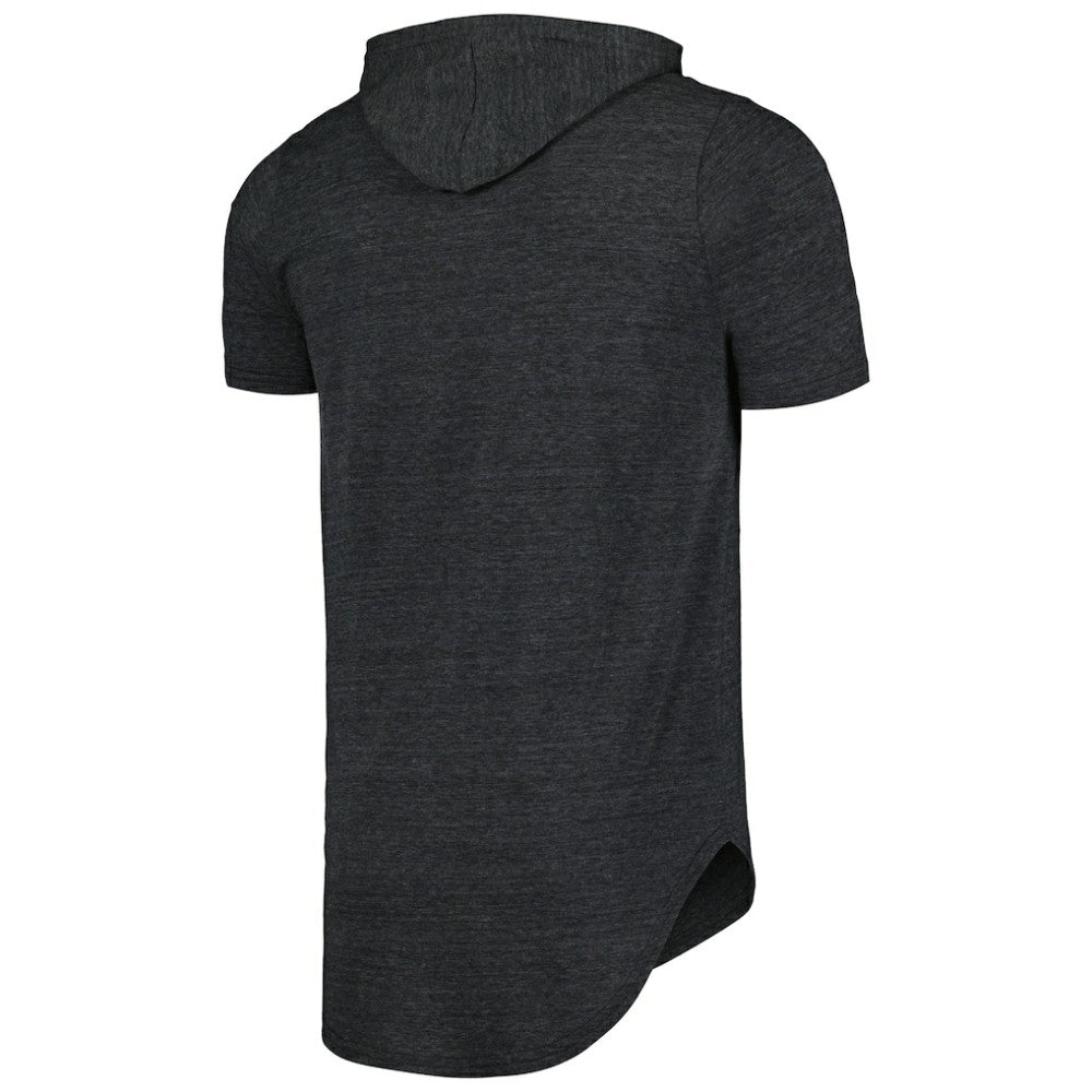 Pittsburgh Pirates Majestic Threads Tri-Blend Hoodie T-Shirt - Black - MLB on Sale