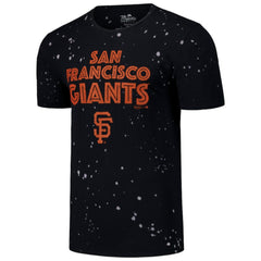 San Francisco Giants Majestic Threads Splatter T-Shirt - Black/White - MLB Online