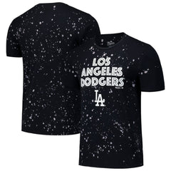 Los Angeles Dodgers Majestic Threads Splatter T-Shirt - Black/White - MLB Sale