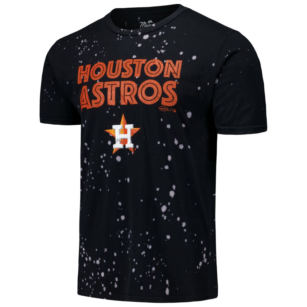 Houston Astros Majestic Threads Splatter T-Shirt - Black/White - MLB Online