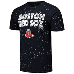 Boston Red Sox Majestic Threads Splatter T-Shirt - Black/White - MLB Sale