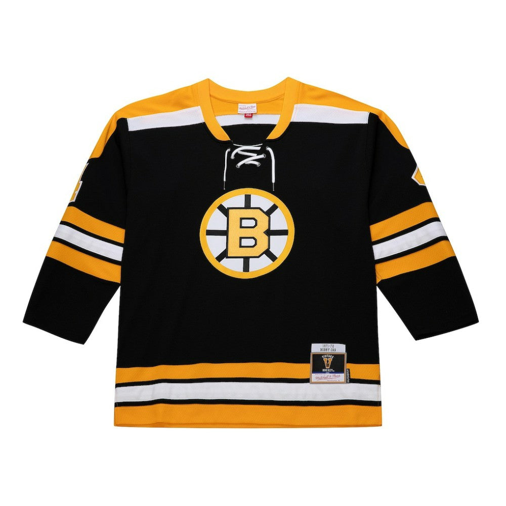 Bobby Orr Boston Bruins Mitchell & Ness Big & Tall 1971/72 Blue Line 2.0 Jersey - Black - NHL 201351071