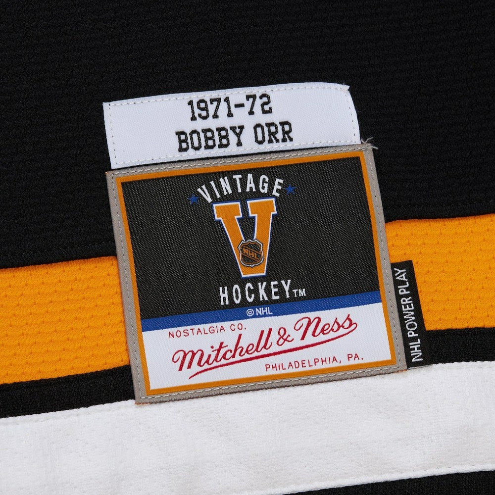 Bobby Orr Boston Bruins Mitchell & Ness Big & Tall 1971/72 Blue Line 2.0 Jersey - Black - NHL 201351071