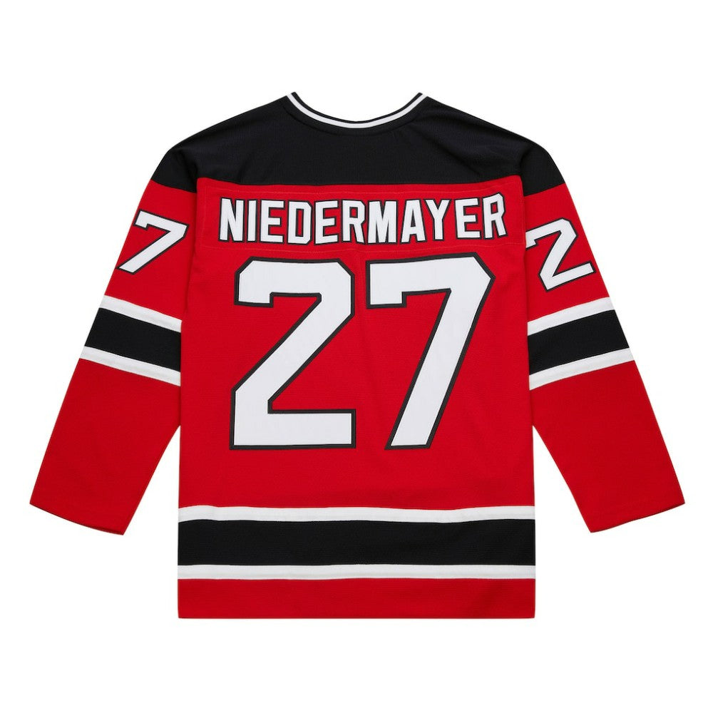 Scott Niedermayer New Jersey Devils Mitchell & Ness Big & Tall 1999/00 Blue Line 2.0 Jersey - Red - NHL 201351073