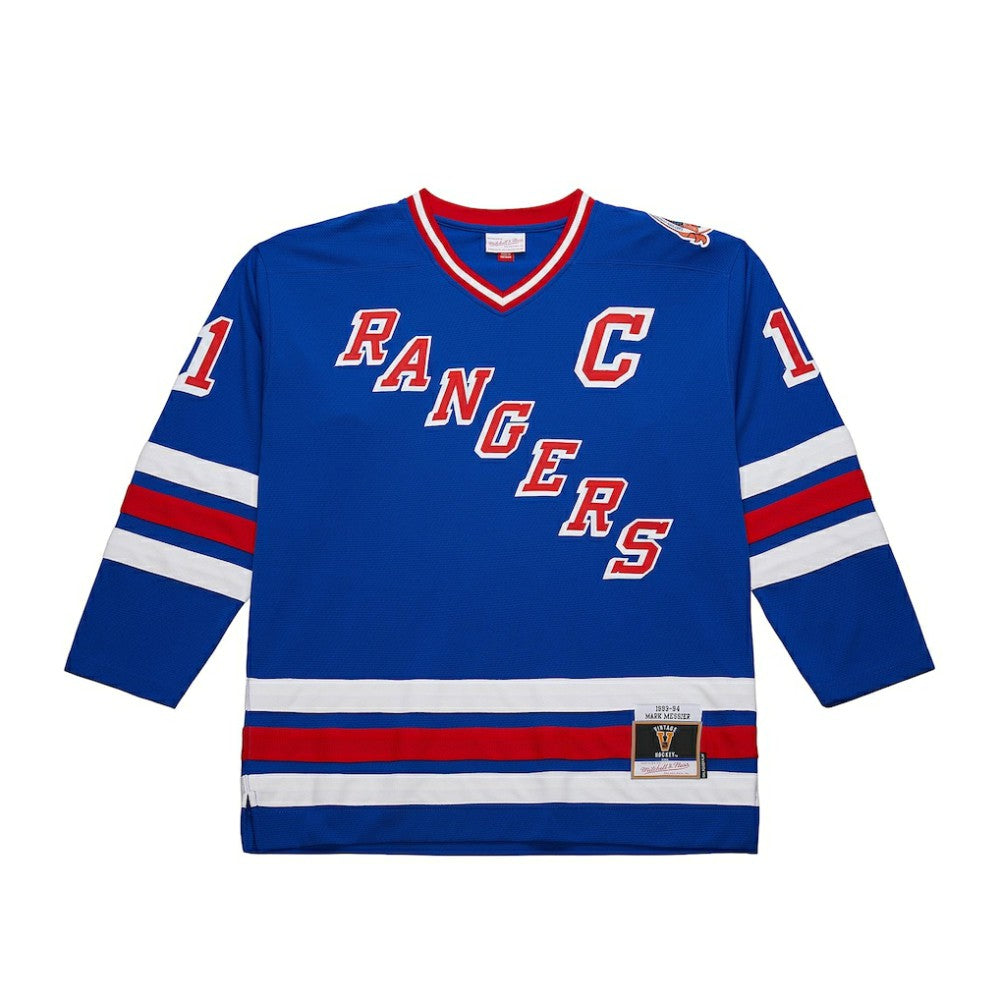 Mark Messier New York Rangers Mitchell & Ness Big & Tall 1993/94 Blue Line 2.0 Jersey - Blue - NHL 201351074