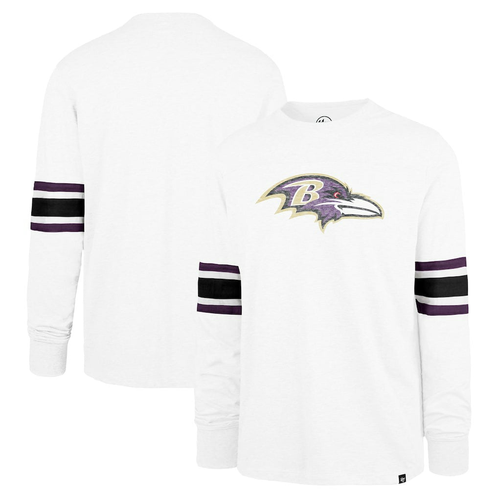 47 brand Baltimore Ravens '47 Gridiron Premier Brex Long Sleeve T-Shirt White