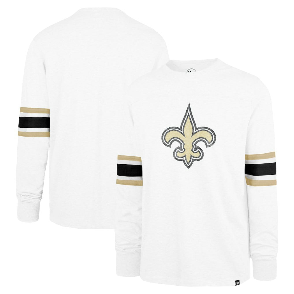 47 brand New Orleans Saints '47 Gridiron Premier Brex Long Sleeve T-Shirt White