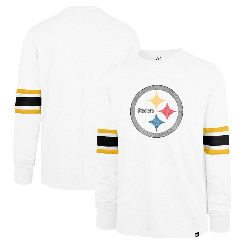 47 brand Pittsburgh Steelers '47 Gridiron Premier Brex Long Sleeve T-Shirt White