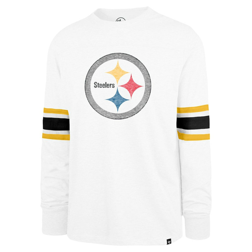 47 brand Pittsburgh Steelers '47 Gridiron Premier Brex Long Sleeve T-Shirt White