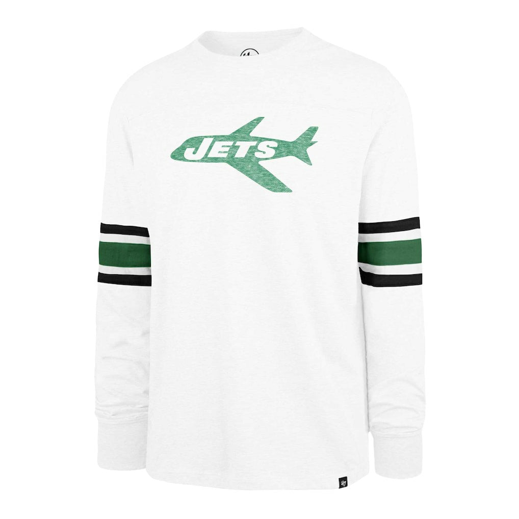 47 brand New York Jets '47 Gridiron Throwback Premier Brex Long Sleeve T-Shirt White