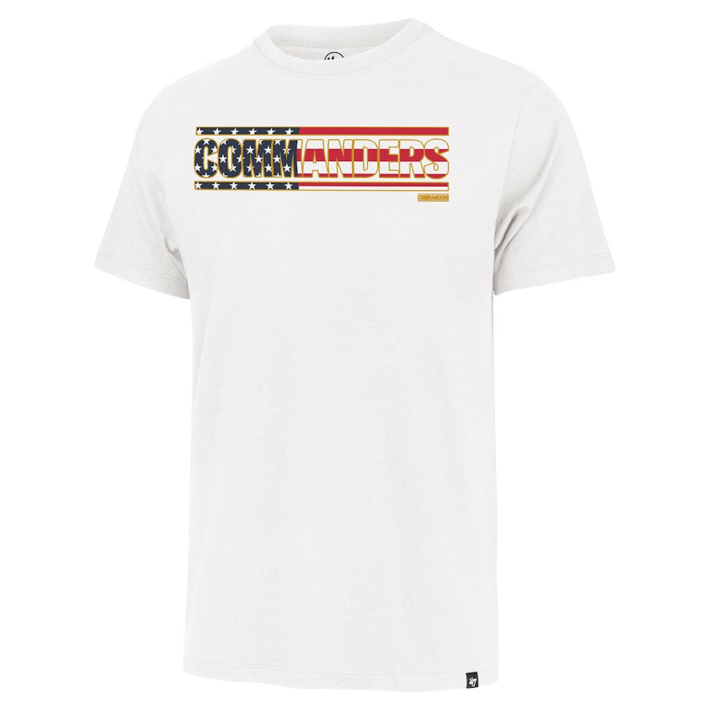 47 brand Washington Commanders '47 Flag Script Franklin T-Shirt White