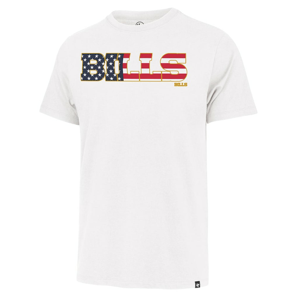 47 brand Buffalo Bills '47 Flag Script Franklin T-Shirt White