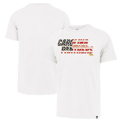 47 brand Carolina Panthers '47 Flag Script Franklin T-Shirt White