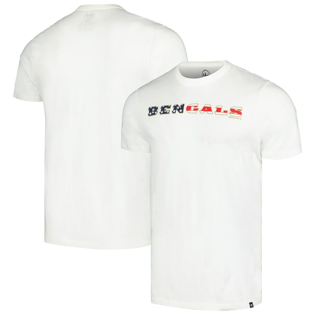 47 brand Cincinnati Bengals '47 Flag Script Franklin T-Shirt White