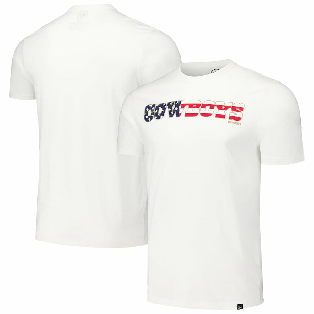 47 brand Dallas Cowboys '47 Flag Script Franklin T-Shirt White