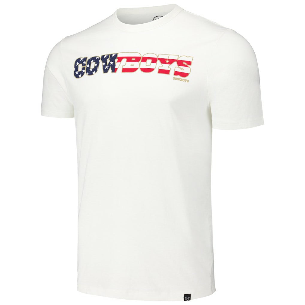 47 brand Dallas Cowboys '47 Flag Script Franklin T-Shirt White