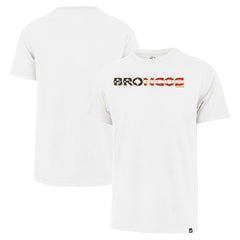 47 brand Denver Broncos '47 Flag Script Franklin T-Shirt White