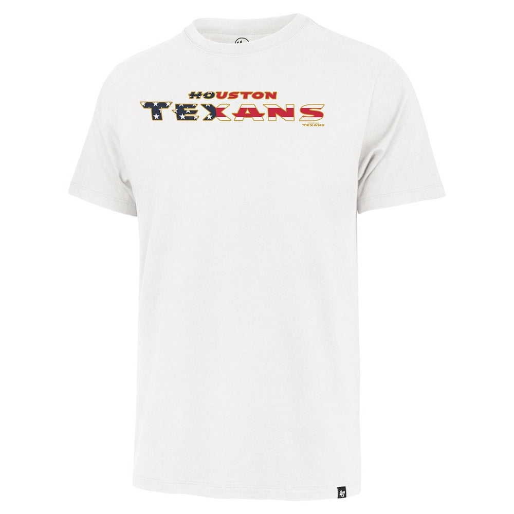 47 brand Houston Texans '47 Flag Script Franklin T-Shirt White