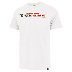 47 brand Houston Texans '47 Flag Script Franklin T-Shirt White